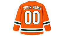 Load image into Gallery viewer, Delhi Original Hockey Jersey in Orange, back view with your name and number