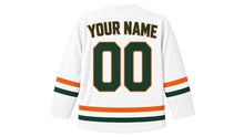 Load image into Gallery viewer, Delhi Original Hockey Jersey in White, back view with your name and number