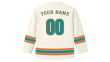 Load image into Gallery viewer, Denpasar Original Hockey Jersey in Frangipani White, back view with your name and number
