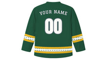 Load image into Gallery viewer, Denver Original Hockey Jersey in Pine Green, back view with your name and number
