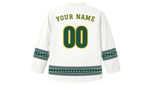 Load image into Gallery viewer, Denver Original Hockey Jersey in Snowcap White, back view with your name and number