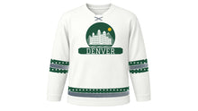 Load image into Gallery viewer, Denver Original Hockey Jersey in Snowcap White, front view – custom name and number