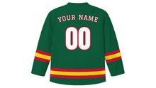 Load image into Gallery viewer, Dhaka Original Hockey Jersey in Bottle Green, back view with your name and number