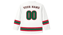 Load image into Gallery viewer, Dhaka Original Hockey Jersey in White, back view with your name and number