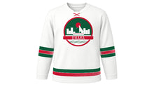Load image into Gallery viewer, Dhaka Original Hockey Jersey in White, front view – custom name and number