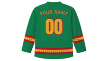 Load image into Gallery viewer, Dhanteras Original Hockey Jersey in Emerald, back view with your name and number