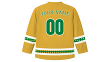 Load image into Gallery viewer, Día de Andalucía Original Hockey Jersey in Gold, back view with your name and number