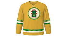 Load image into Gallery viewer, Día de Andalucía Original Hockey Jersey in Gold, front view – custom name and number