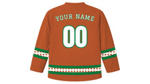 Load image into Gallery viewer, Día de Andalucía Original Hockey Jersey in Terracotta, back view with your name and number