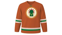 Load image into Gallery viewer, Día de Andalucía Original Hockey Jersey in Terracotta, front view – custom name and number