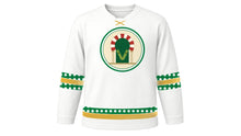 Load image into Gallery viewer, Día de Andalucía Original Hockey Jersey in White, front view – custom name and number