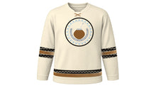 Load image into Gallery viewer, Día de la Tradición Original Hockey Jersey in Cream, front view – custom name and number