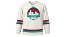 Load image into Gallery viewer, Doha Original Hockey Jersey in Pearl White, front view – custom name and number