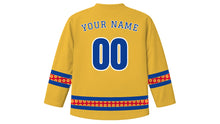 Load image into Gallery viewer, Double Tenth Day Original Hockey Jersey in Gold, back view with your name and number
