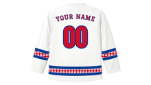 Load image into Gallery viewer, Double Tenth Day Original Hockey Jersey in White, back view with your name and number