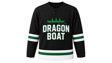 Load image into Gallery viewer, Dragon Boat Festival Original Hockey Jersey in Black, front view – custom name and number