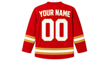 Load image into Gallery viewer, Dragon Boat Festival Original Hockey Jersey in Red, back view with your name and number