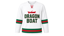 Load image into Gallery viewer, Dragon Boat Festival Original Hockey Jersey in White, front view – custom name and number