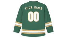 Load image into Gallery viewer, Dresden Original Hockey Jersey in Baroque Green, back view with your name and number