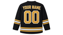 Load image into Gallery viewer, Dubai Original Hockey Jersey in Black, back view with your name and number