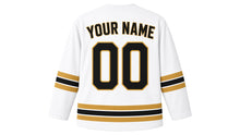 Load image into Gallery viewer, Dubai Original Hockey Jersey in White, back view with your name and number