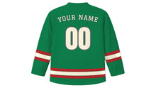 Load image into Gallery viewer, Dublin Original Hockey Jersey in Emerald Green, back view with your name and number