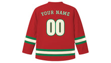 Load image into Gallery viewer, Dublin Original Hockey Jersey in Georgian Red, back view with your name and number