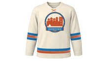 Load image into Gallery viewer, Dubrovnik Original Hockey Jersey in Limestone White, front view – custom name and number