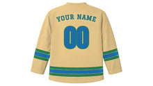 Load image into Gallery viewer, Durban Original Hockey Jersey in Golden Sand, back view with your name and number