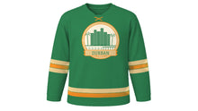 Load image into Gallery viewer, Durban Original Hockey Jersey in Palm Green, front view – custom name and number
