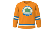 Load image into Gallery viewer, Durban Original Hockey Jersey in Sunrise Orange, front view – custom name and number