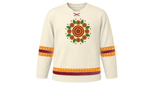 Load image into Gallery viewer, Dussehra Original Hockey Jersey in Cream, front view – custom name and number
