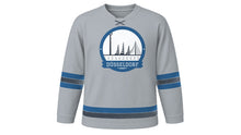 Load image into Gallery viewer, Düsseldorf Original Hockey Jersey in Harbor Silver, front view – custom name and number