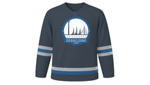 Load image into Gallery viewer, Düsseldorf Original Hockey Jersey in Old Town Slate, front view – custom name and number