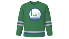 Load image into Gallery viewer, Düsseldorf Original Hockey Jersey in Riverside Green, front view – custom name and number