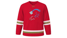Load image into Gallery viewer, Dyngus Day Original Hockey Jersey in Polka Red, front view – custom name and number