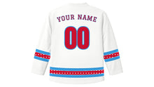 Load image into Gallery viewer, Dyngus Day Original Hockey Jersey in White, back view with your name and number