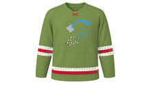 Load image into Gallery viewer, Dyngus Day Original Hockey Jersey in Willow Green, front view – custom name and number