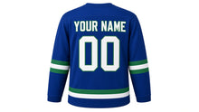 Load image into Gallery viewer, Earth Hour Original Hockey Jersey in Blue, back view with your name and number