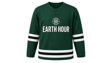 Load image into Gallery viewer, Earth Hour Original Hockey Jersey in Green, front view – custom name and number