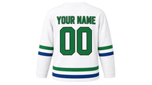 Load image into Gallery viewer, Earth Hour Original Hockey Jersey in White, back view with your name and number