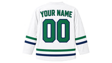 Load image into Gallery viewer, Earth Day Original Hockey Jersey in White, back view with your name and number