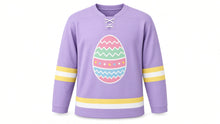 Load image into Gallery viewer, Easter Original Hockey Jersey in Lavender, front view – custom name and number