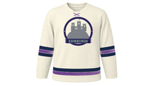 Load image into Gallery viewer, Edinburgh Original Hockey Jersey in Ivory, front view – custom name and number