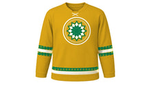 Load image into Gallery viewer, Eid al-Ghadir Original Hockey Jersey in Gold, front view – custom name and number