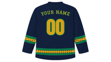 Load image into Gallery viewer, Eid al-Ghadir Original Hockey Jersey in Midnight Navy, back view with your name and number