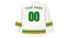 Load image into Gallery viewer, Eid al-Ghadir Original Hockey Jersey in White, back view with your name and number