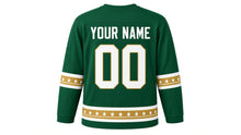 Load image into Gallery viewer, Eid Original Hockey Jersey in Green, back view with your name and number