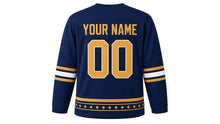 Load image into Gallery viewer, Eid Original Hockey Jersey in Navy, back view with your name and number