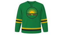 Load image into Gallery viewer, Emancipation Day Original Hockey Jersey in Green, front view – custom name and number
